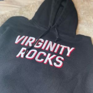 Selling a VIRGINITY ROCKS hoodie size L sold by Zumiez!!